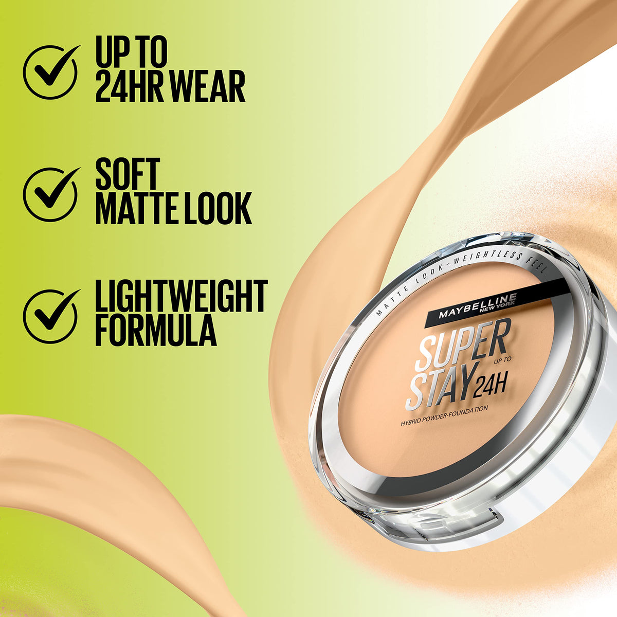 MAYBELLINE Fond de Teint Poudre Hybrid 24H, gamme de teintes