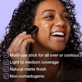 MAYBELLINE fond de teint stick ouvert montrant la texture