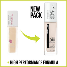 MAYBELLINE Fond de Teint Super Stay 30H Buff Beige texture sur la peau