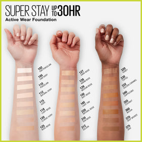 MAYBELLINE Fond de Teint Super Stay 30h couleur dorée avec applicateur