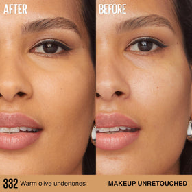 MAYBELLINE Fond de Teint Super Stay Lumi-Matte 332 application avec éponge
