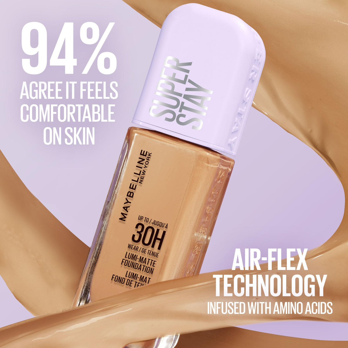 MAYBELLINE Fond de Teint Super Stay Lumi-Matte 340 en ambiance beauté