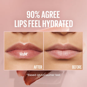 MAYBELLINE Lifter Gloss Crystal avec échantillons de couleurs à côté
