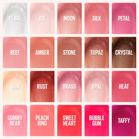 MAYBELLINE Lifter Gloss Crystal sur des lèvres avec un fini brillant