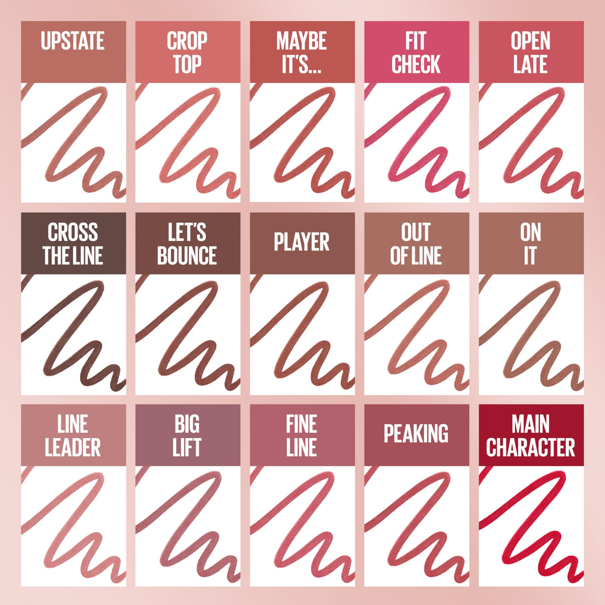MAYBELLINE Lifter Liner crayon à lèvres en application sur les lèvres