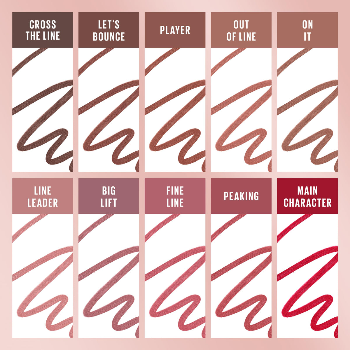 MAYBELLINE Lifter Liner Crayon à Lèvres Hydratant Player avec échantillons de teintes