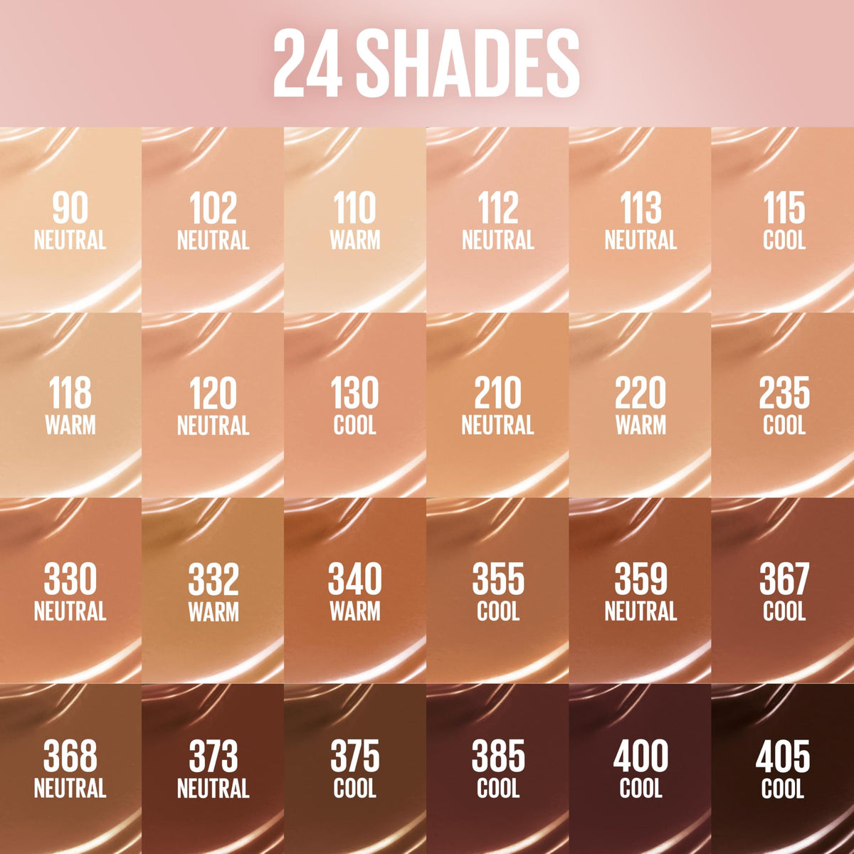 MAYBELLINE Lifter Plump & Glow Foundation 115 arrière avec notice