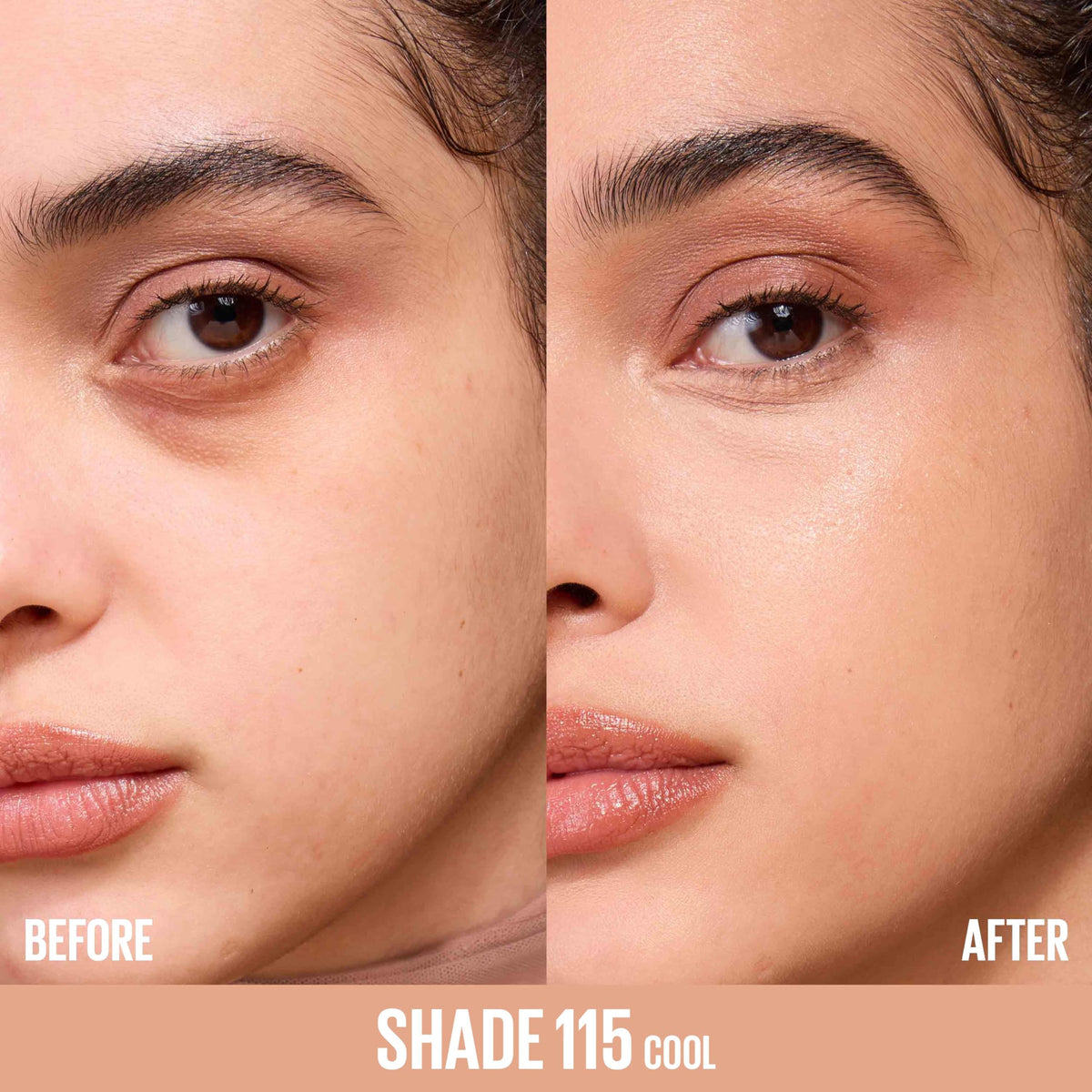MAYBELLINE Lifter Plump & Glow Foundation 115 côté avec étiquette