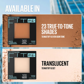 MAYBELLINE Poudre Pressée Fit Me avec pinceau de maquillage