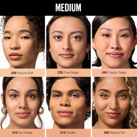 MAYBELLINE Poudre Pressée Matifiante Fit Me Pure Beige application sur le visage