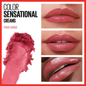 MAYBELLINE Rouge à Lèvres Color Sensational swatch sur une main
