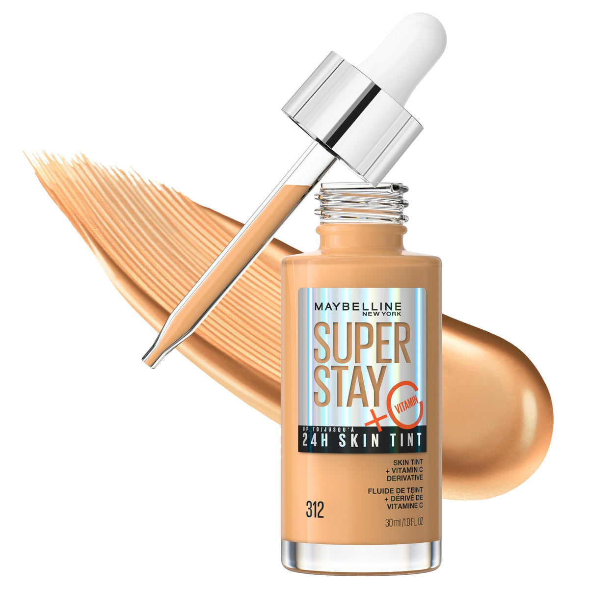 MAYBELLINE Super Stay Skin Tint 312 avant de l'appliquer sur la peau