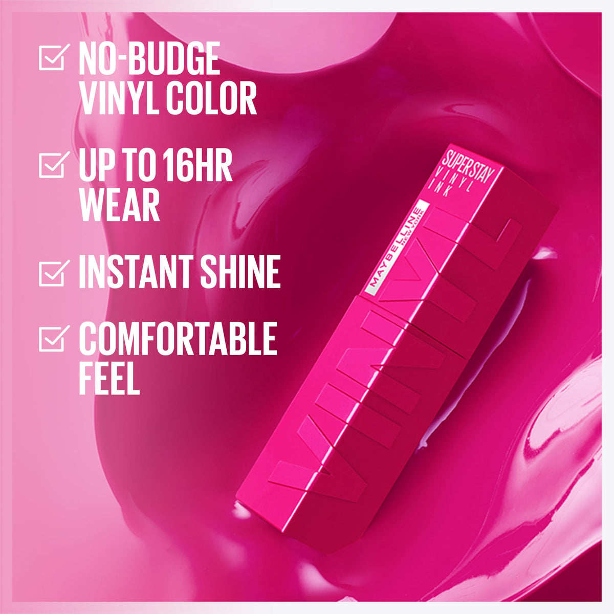 MAYBELLINE Super Stay Vinyl Ink Rouge à Lèvres applicateur précis