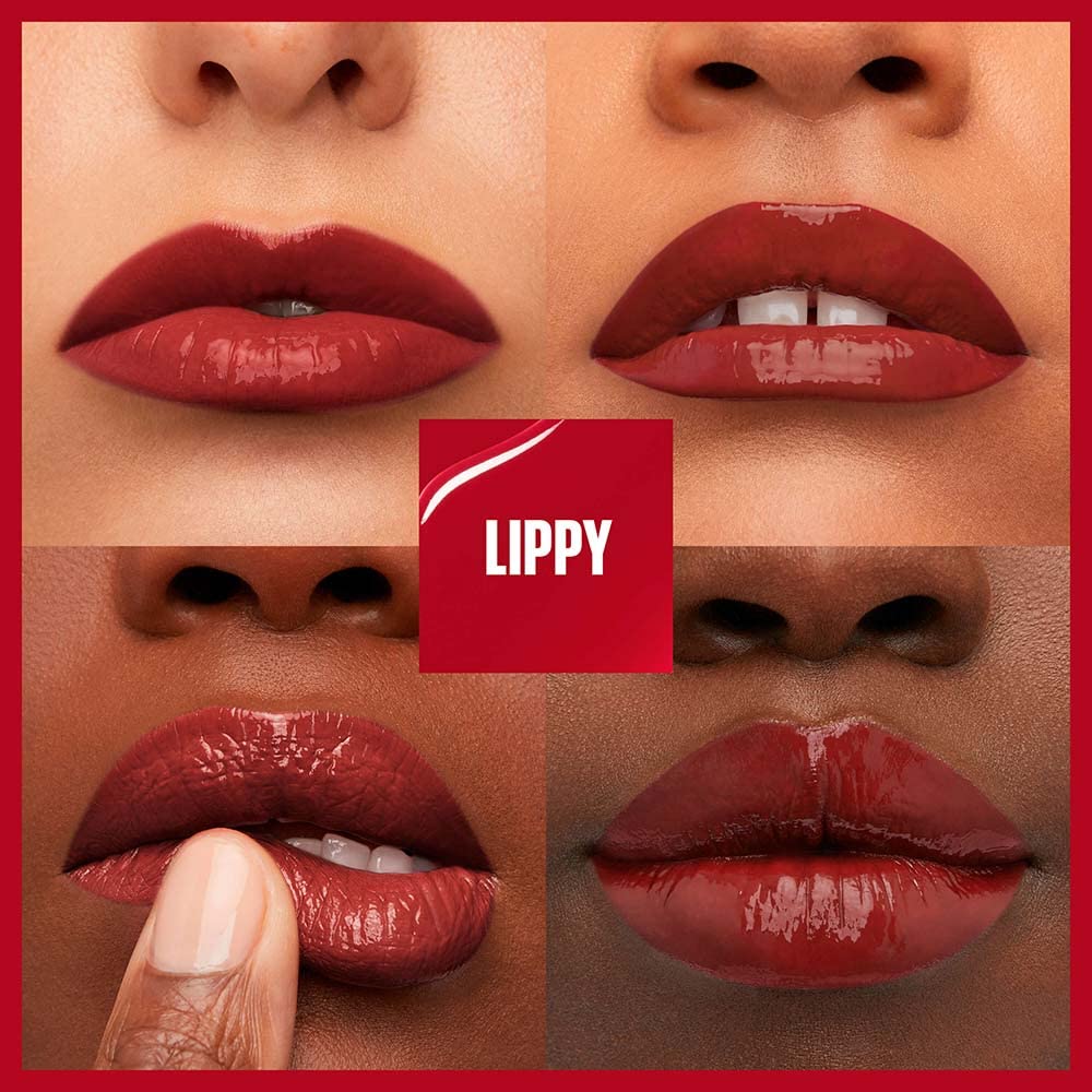 MAYBELLINE Super Stay Vinyl Ink Rouge à Lèvres Cranberry Red de côté