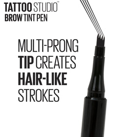 MAYBELLINE TattooStudio Stylo à Sourcils Teinte Brun Foncé côté