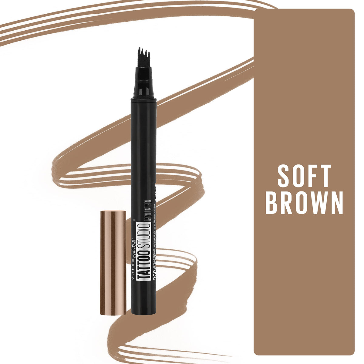 MAYBELLINE TattooStudio Stylo Teinture Sourcils Brun Clair avec capuchon