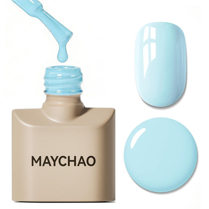 MAYCHAO vernis à ongles gel 15ML bleu ciel vue avant