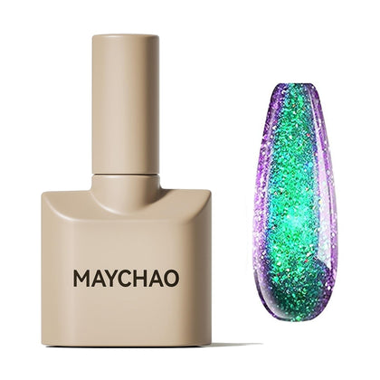 MAYCHAO vernis à ongles gel 15ml couleur chameleon vert à violet