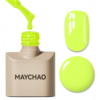 MAYCHAO Vernis à Ongles Gel 15ML couleur lime vue de face