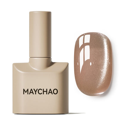 MAYCHAO Vernis à Ongles Gel 15ML couleur nude avec effet magnétique