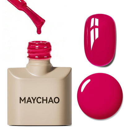 MAYCHAO vernis à ongles gel 15ml rouge baies, vue avant