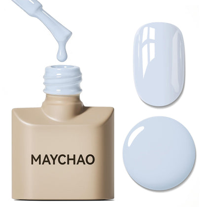 MAYCHAO vernis à ongles gel bleu 15ML vue de face