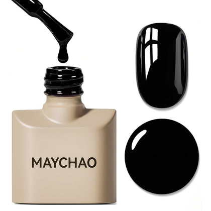 MAYCHAO Vernis à Ongles Gel Noir 15ml vue avant