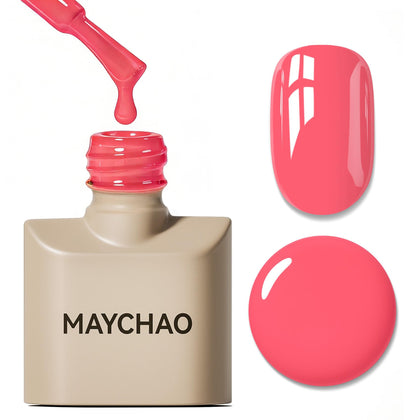 MAYCHAO Vernis à Ongles Gel Rose 15ml vue avant
