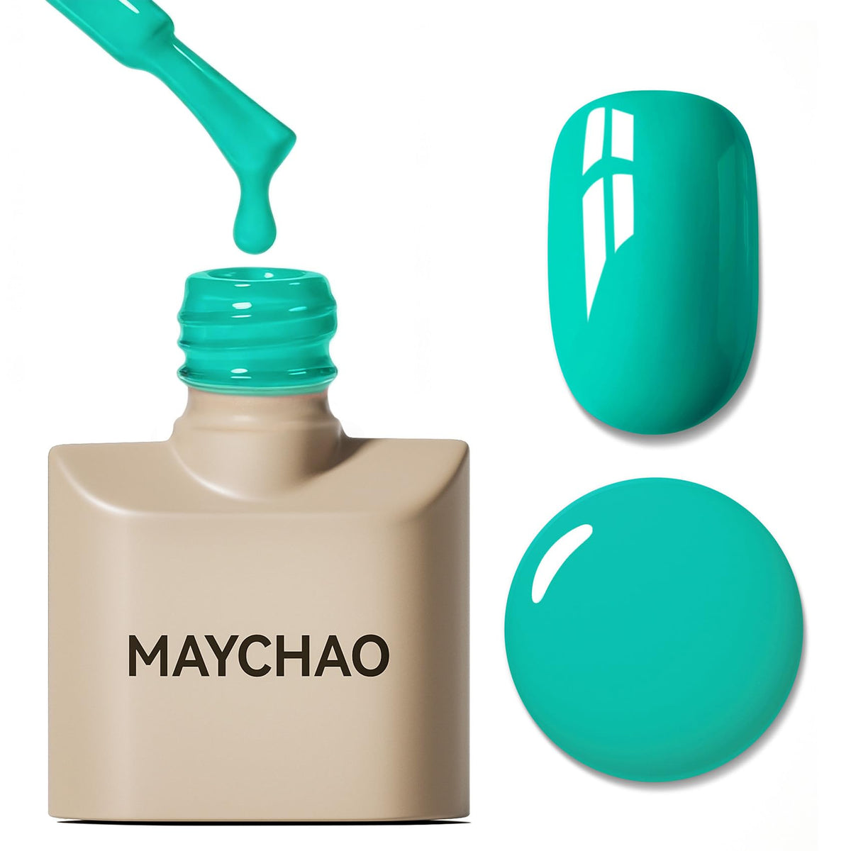 MAYCHAO Vernis Gel 15ML couleur bleu profond vue avant