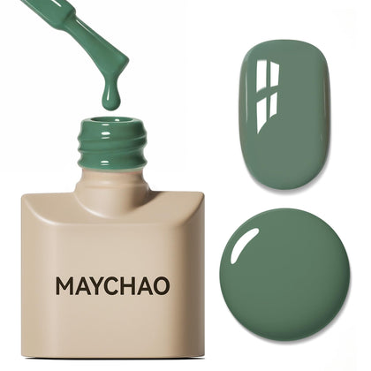 MAYCHAO vernis gel 15ml couleur vert sauge vue avant