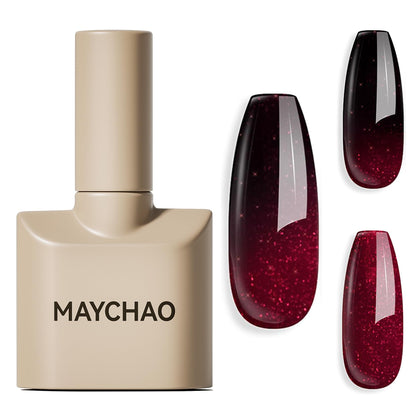 MAYCHAO Vernis Gel 15ml Rouge Bourgogne vue avant