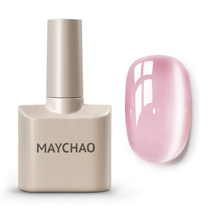 MAYCHAO vernis gel Cat Eye rose 15ml en bouteille