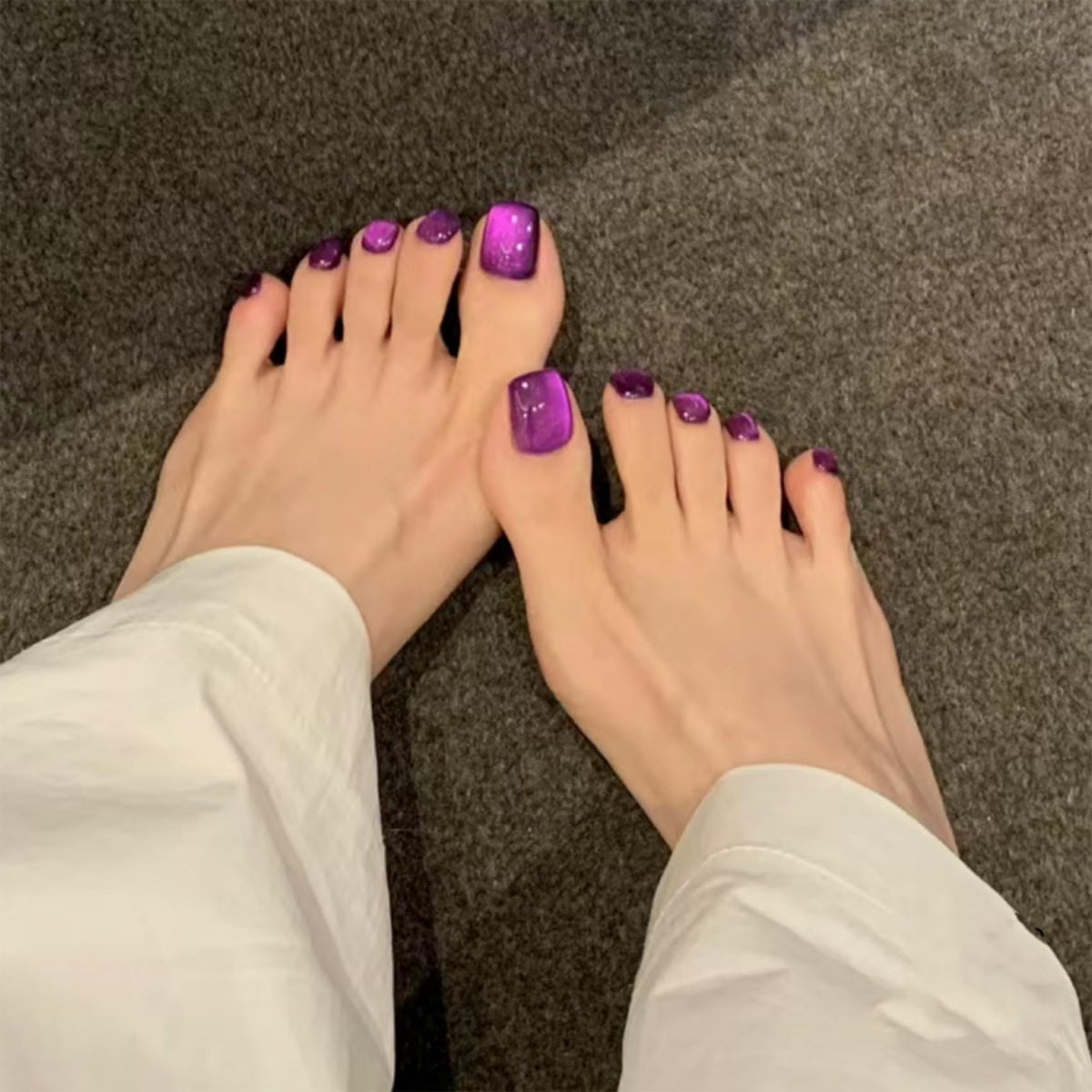 MAYCHAO vernis gel Cat Eye violet 15ml en lumière LED