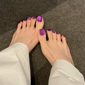MAYCHAO vernis gel Cat Eye violet 15ml en lumière LED