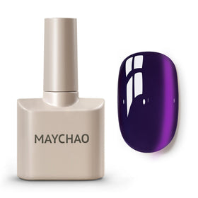 MAYCHAO vernis gel Cat Eye violet 15ml vue avant
