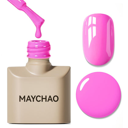 MAYCHAO Vernis Gel Rose Pop 15ml vue avant