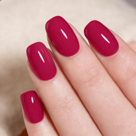 MAYCHAO vernis gel rouge baies avec lampe LED