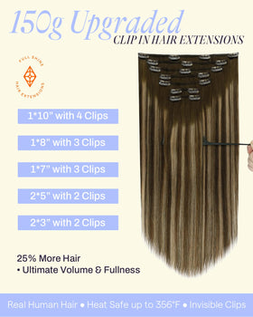 Mèche d'extensions clip-in Full Shine en balayage