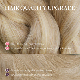 Mèches de cheveux blonds du modèle GOO GOO #18A/613A