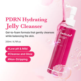 medicube Gel nettoyant PDRN Jelly Foam 290g - texture du produit