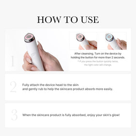 medicube Mini support Pro Rose en gros plan