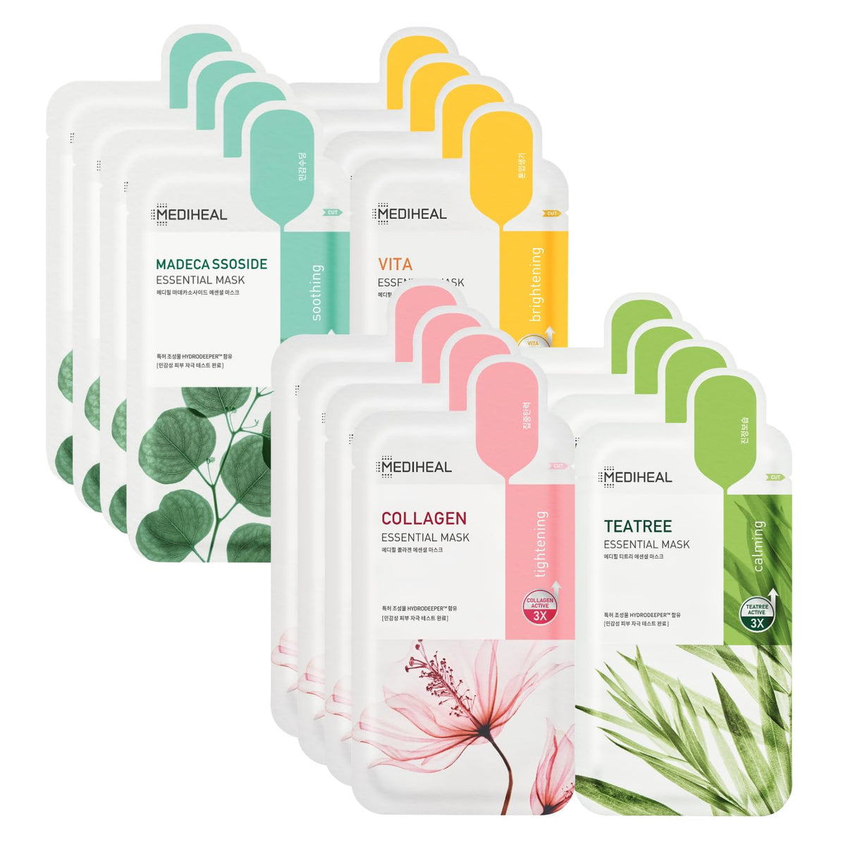 Mediheal Masque en Tissu HERO Essentiel pack de 16 pièces