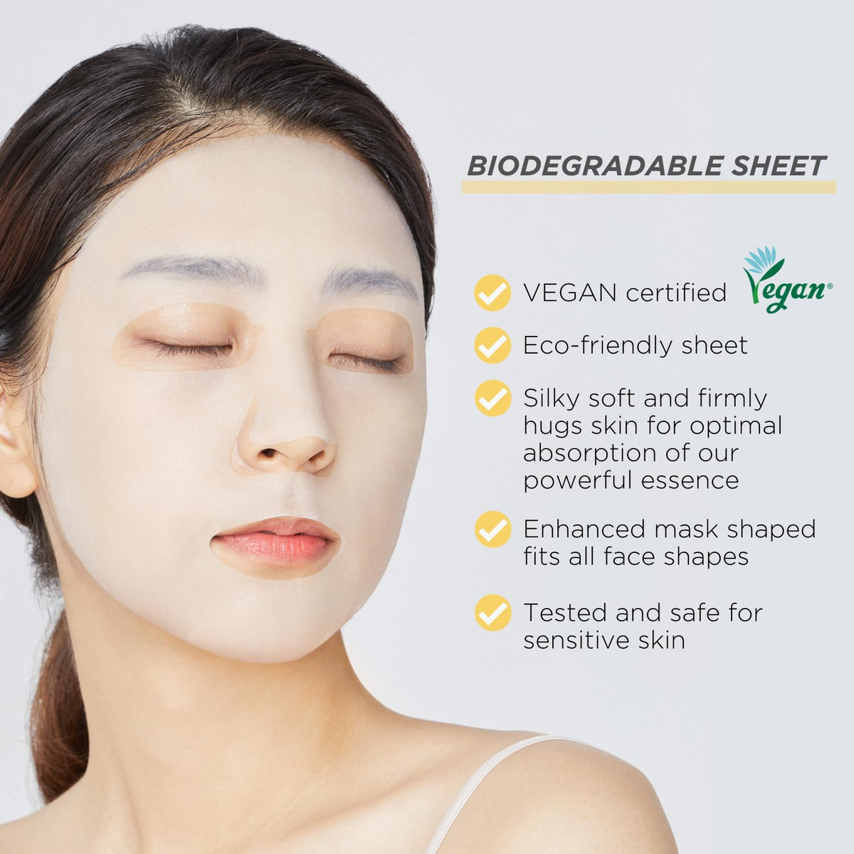 Mediheal Masque Vita Essential appliqué sur un visage