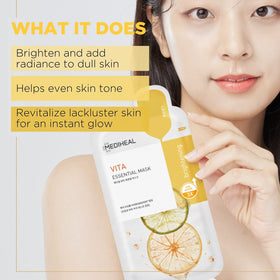 Mediheal Masque Vita Essential déplié, prêt à l'application