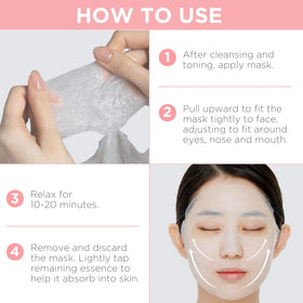 Mediheal Masque Vita Essential montrant l'éclat de la peau
