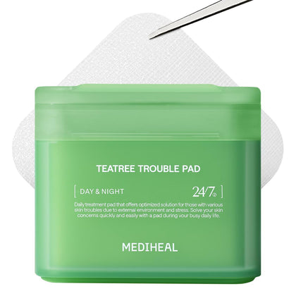 MEDIHEAL Tampons Tonifiants Teatree boîte de 100 unités