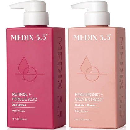 Medix 5.5 Crème Corporelle au Rétinol et Acide Hyaluronique ensemble de 2 pièces