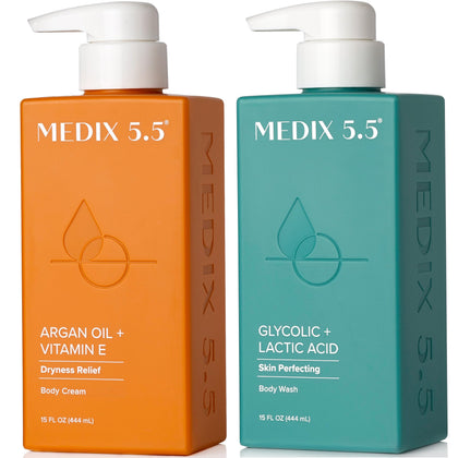 Medix 5.5 Ensemble de Soins de la Peau: Nettoyant et Crème Hydratante