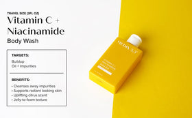 Medix 5.5 Gel Douche Vitaminé C au milieu de produits de soin