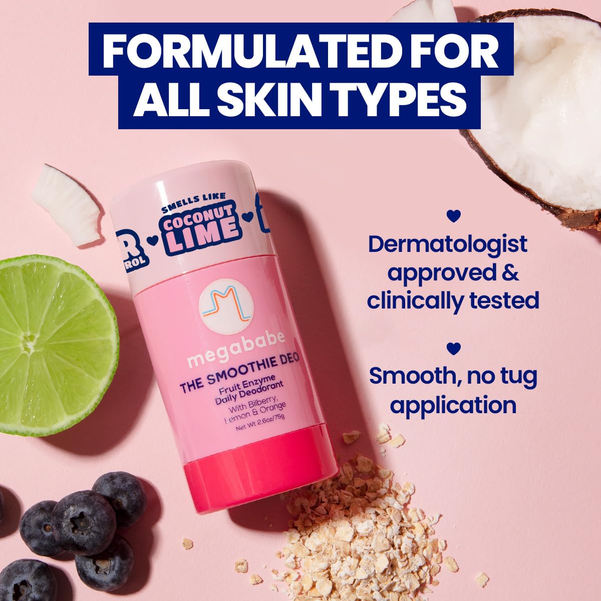 Megababe Smoothie Deo en usage sur la peau